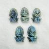 Natural Labradorite Colors Crystal Ganesha Carving for Pendant