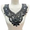 Beautiful Large Flower Embroidery Collar Black/White Floral Lace Decorative Collar Woman's Clothing Accessories
