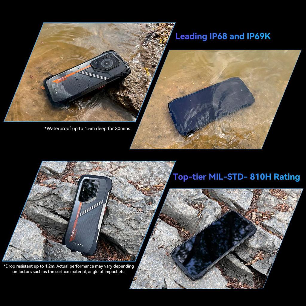 Blackview OSCAL PILOT 3 AI Android 15 5G Rugged Smartphone 6.78 Inch 2.4K 120Hz 12GB 256GB Mobile Phone 7500mAh