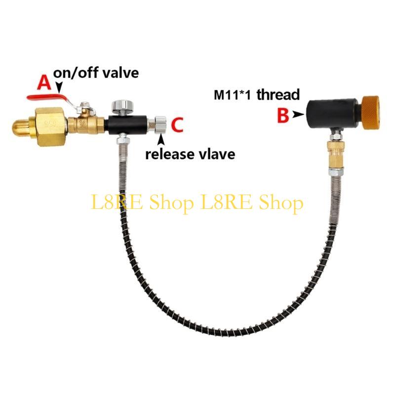 L8RE Thread N2O Inflation Connector for Sodas Machines Suitable for Various Canisters