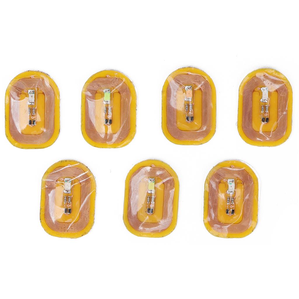 7 шт. NFC-наклеек для ногтей с подсветкой, разные цвета, самоклеящиеся интеллектуальные наклейки для ногтей