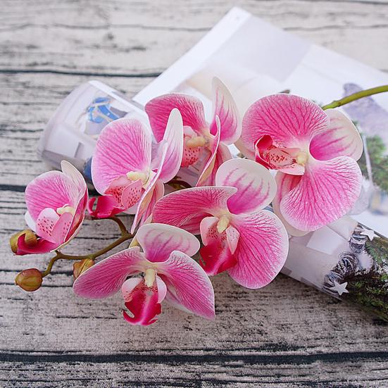 1 шт. 6 головок искусственная бабочка орхидея шелковый цветок домашний декор для свадебной вечеринки