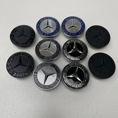Новый 2025 Для автомобиля Mercedes Benz Металлический 57 мм Плоский значок на капот Передний значок Логотип Для Mercedes Benz AMG W212 W213 W205 W177 W247 W176