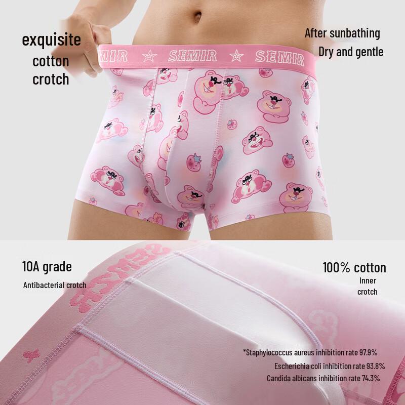 Мужские антибактериальные боксеры-брифы Semir из 95% хлопка (3-Pack)