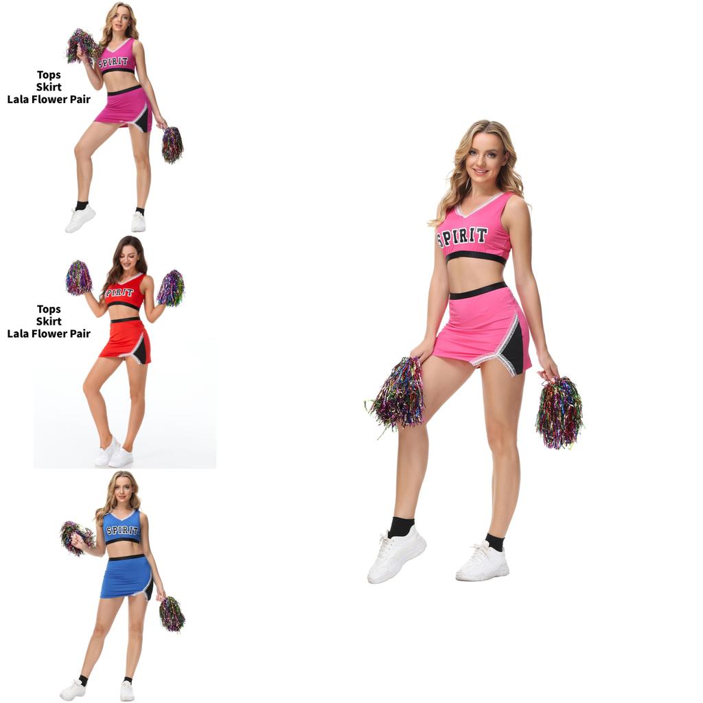 Сексуальные костюмы чирлидерш из ткани на основе нейлона для любителей танцев и костюмов