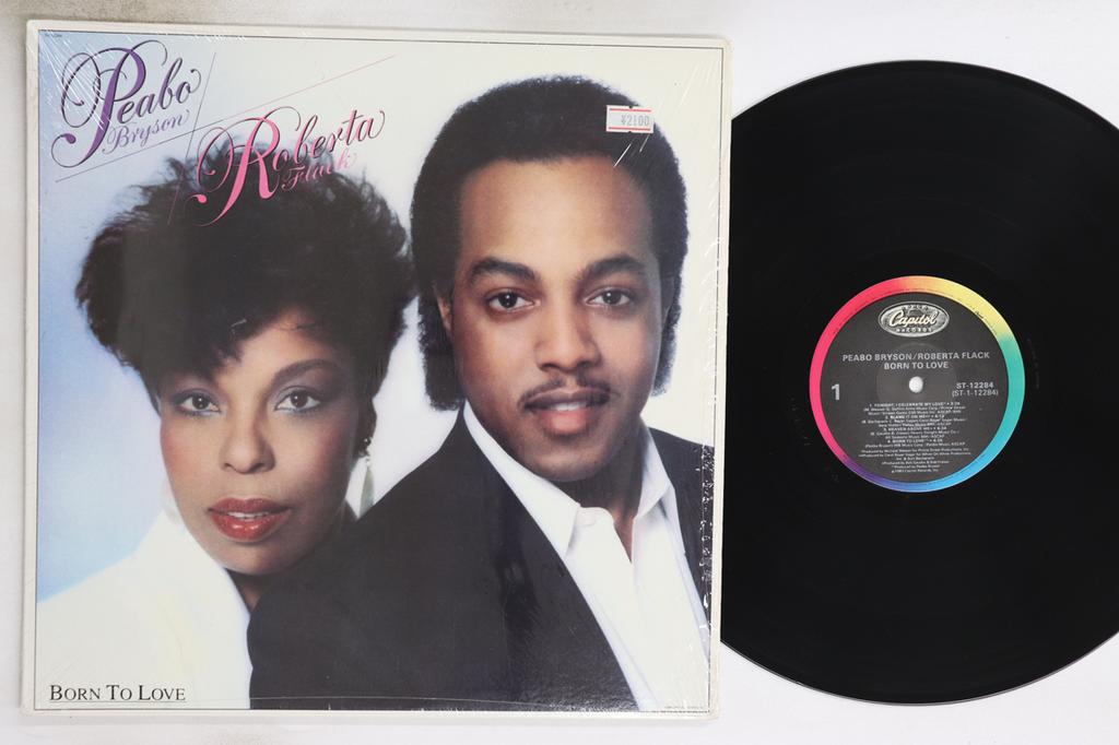 LP Record PEABO BRYSON, ROBERTA FLACK - Born To Love ST12284 CAPITOL 1983 US Soul/Funk Used