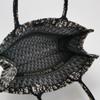 [Pre-Owned] Book Tote Hand-Embroidered Monogram Large Capacity Canvas Tote Bag - Excellent #LAKQIK