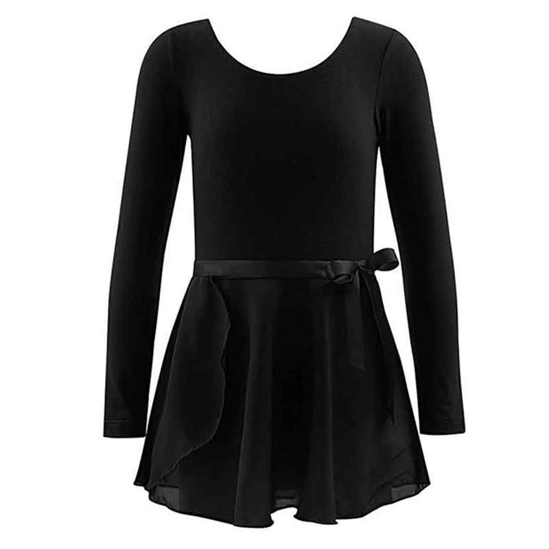 Детские танцевальные костюмы, балетное боди и юбка для девочек, комплект из двух предметов