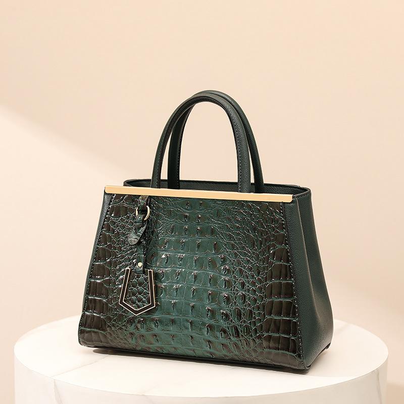 Новые европейские и американские сумки Узор крокодила Простая и модная и универсальная женская сумка, Большая вместимость, Сумка через плечо