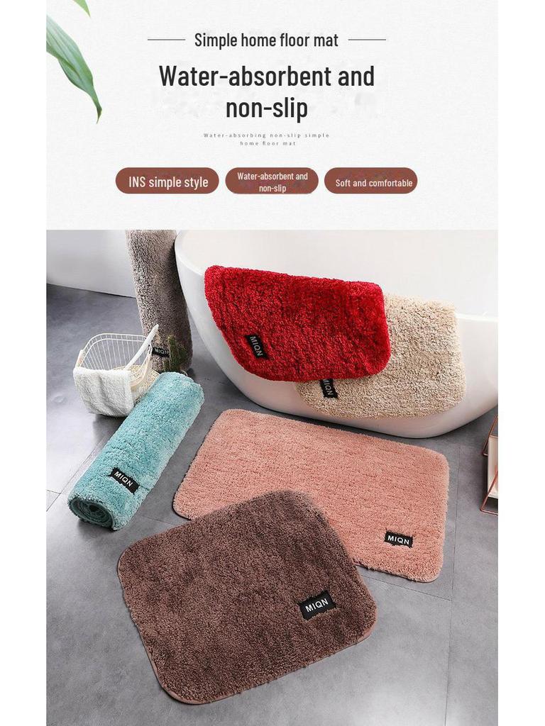 Ультрамягкий теплый нескользящий впитывающий коврик для ванной комнаты