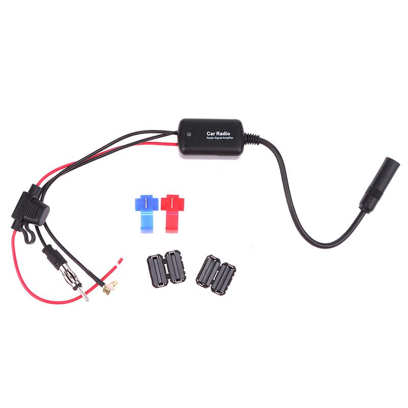 Практичный усилитель сигнала FM, помехозащищенная автомобильная антенна, радиоприемник, универсальный усилитель FM, автомобильные детали, усилитель автомобильного радиоприемника