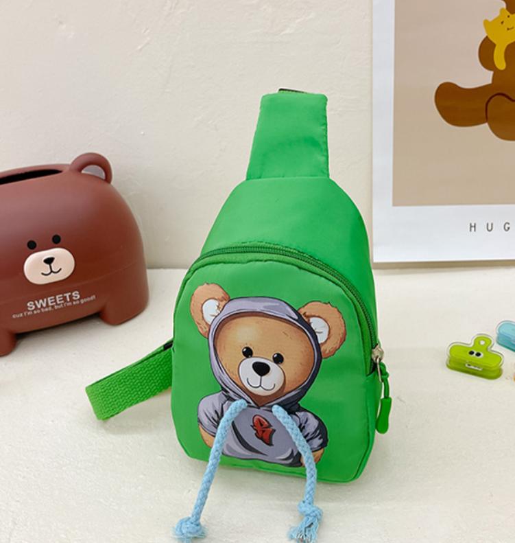 Teddy Bear Mini Bag Sling Bag Elementary School Bag Cell Phone Storage Cross Bag