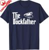 The Dockfather  Boating Sailing Boat Captain Motorboating TShirt Unisex Streetwear Tops Cotton Tee Graphic T Shirts Camisas