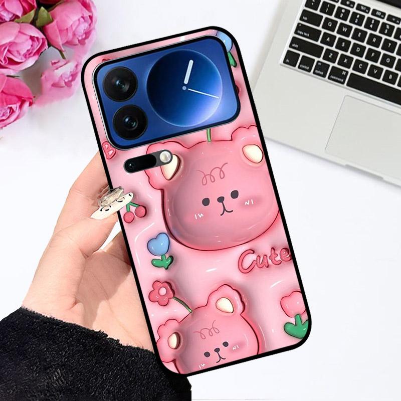 Силиконовый чехол для Xiaomi 17Pro/17 Pro Max, противоударная задняя крышка телефона, милые расписные Fundas для Xiaomi17 Pro Max, мягкий ТПУ корпус