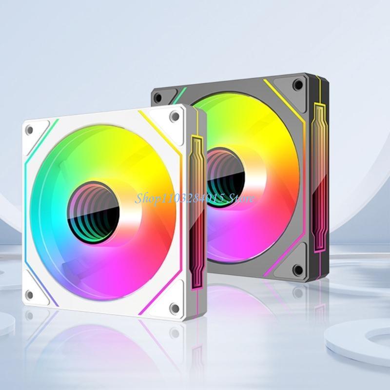 R6FF Computer Case Fan 120mm Case Fan ARGB Fan 4Pin Connectors Quiet PC Case