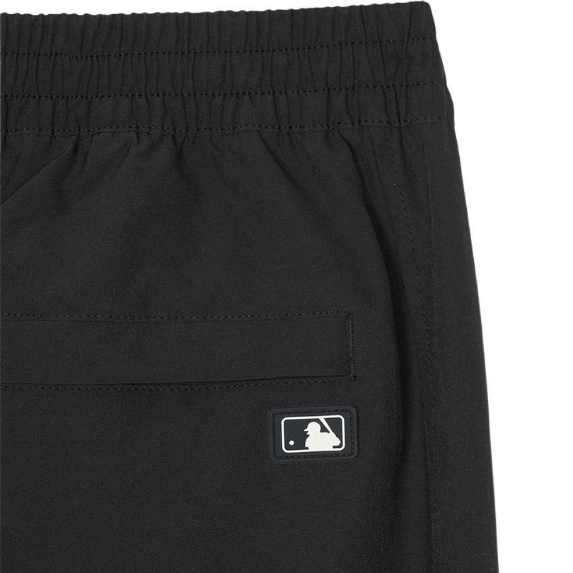 MLB Базовая серия Нью-Йорк Янкис Однотонные трикотажные спортивные штаны унисекс с эластичным поясом и манжетами Черные 3AWPB0143-50BKS