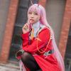 Потрясающий косплей-костюм Зеро Ту из Darling In The Franxx в красной униформе для Хэллоуина