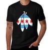 Chicago Feather Sticker Tshirt Casual Basic Street Style Tshirt