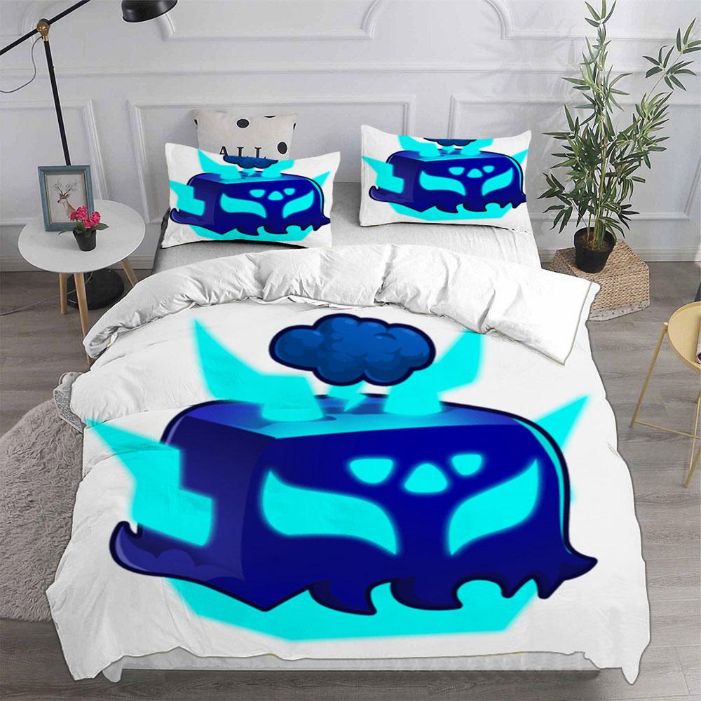 Комплекты постельного белья Blox Fruits Покрывало Одеяло Пододеяльник Наволочка Наборы из 2-3 предметов Односпальный Двуспальный Большой размер Декор для спальни
