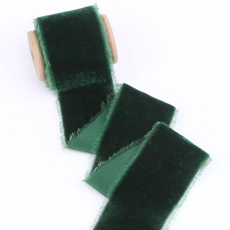 1 м/рулон Бархатная лента с флокированием, отрываемая вручную, DIY, украшение для торта, подарка, свадебного приглашения, браслета, цветов, бархатная лента, отрываемая вручную
