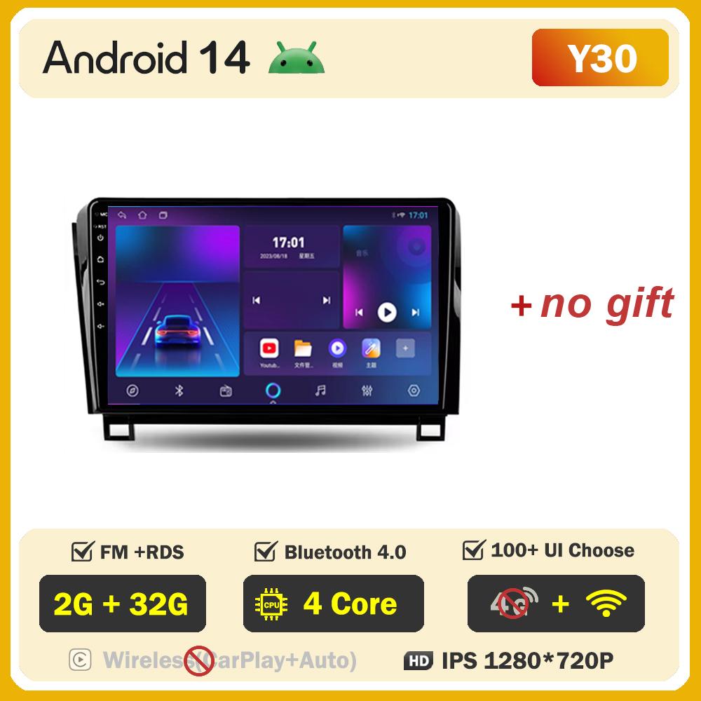 Автомобильное радио для Toyota TundraXK50 2007-2013 Android 14 мультимедийный проигрыватель интеллектуальные автомобильные системы сенсорный экран GPS навигация DSP