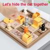 Hidden Cat Puzzle Clearance Board Game Cat Children Spatial Planning Logical Thinking Training Montessori Educational Toys Gifts