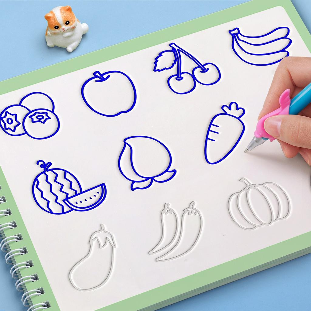Magic Copybook Children'S Groove Drawing Book Kindergarten 3-8 Ages Children'S Drawing Basic Practice Groove  Book