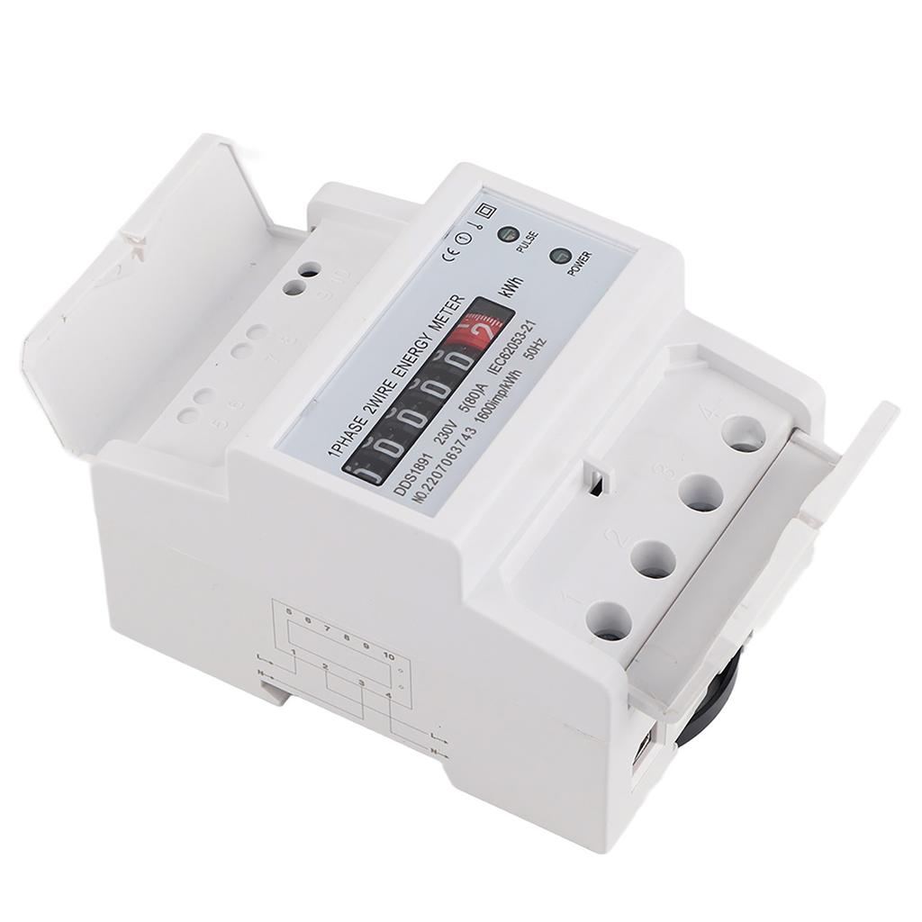 DDS1891 Single Phase 4P Energy Counter Meter High Accuracy Electric Rail Energy Meter