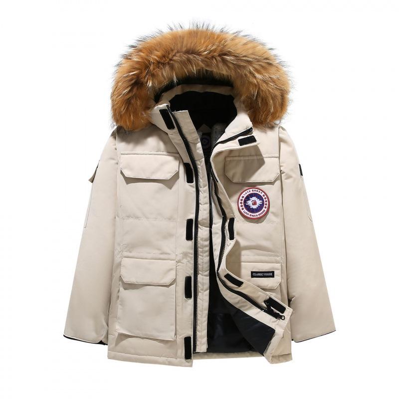 Унисекс Парка с гусиным пухом для экстремального холода - Зимнее Утолщенное Пальто Большого Размера