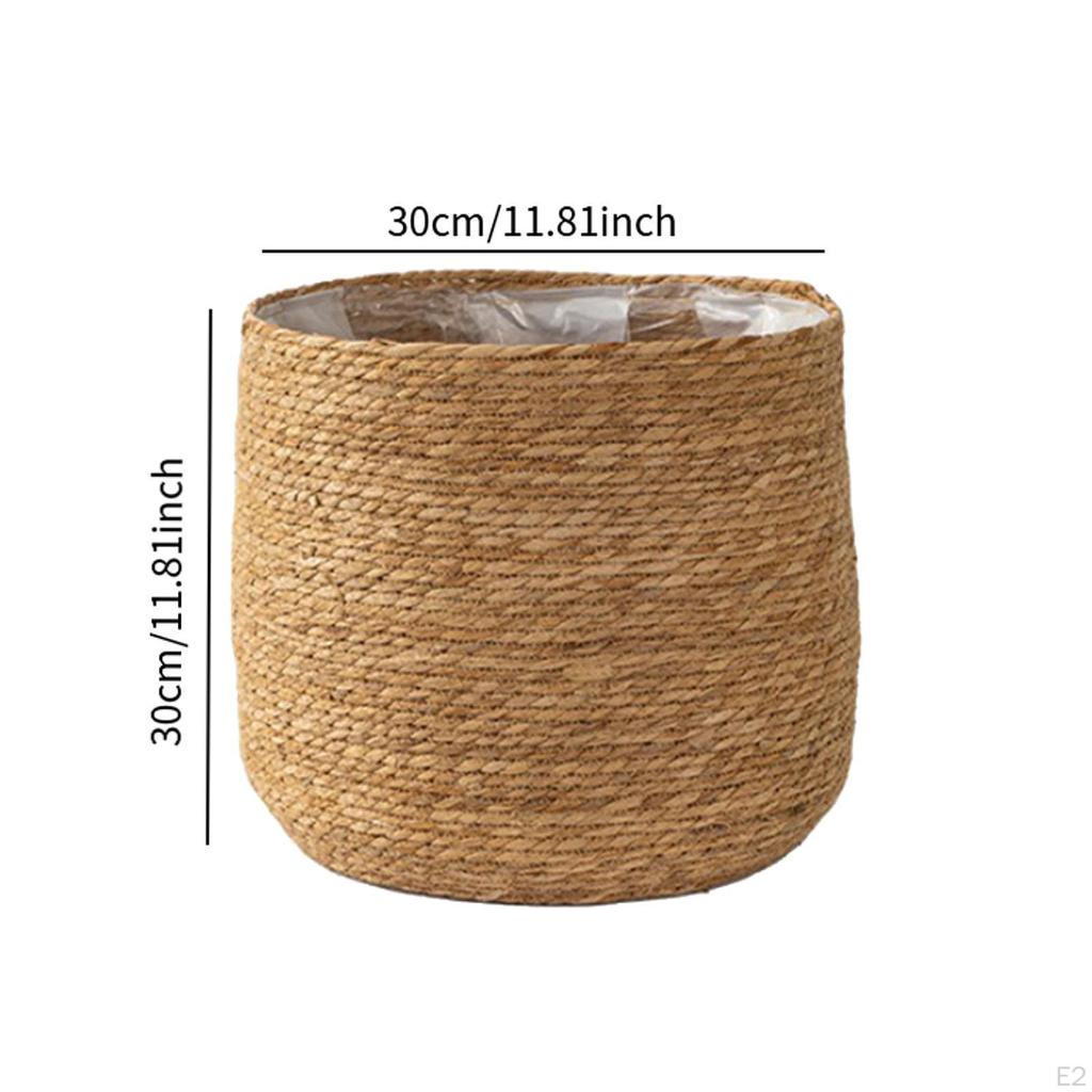 Плетеные корзины для растений, деревенский легкий цветочный горшок для дома, сада, спальни