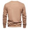 European and American Men's Spring Autumn Long Sleeve Solid Color Sweatshirt Fashion Casual Loose Fit Crew Neck Pullover