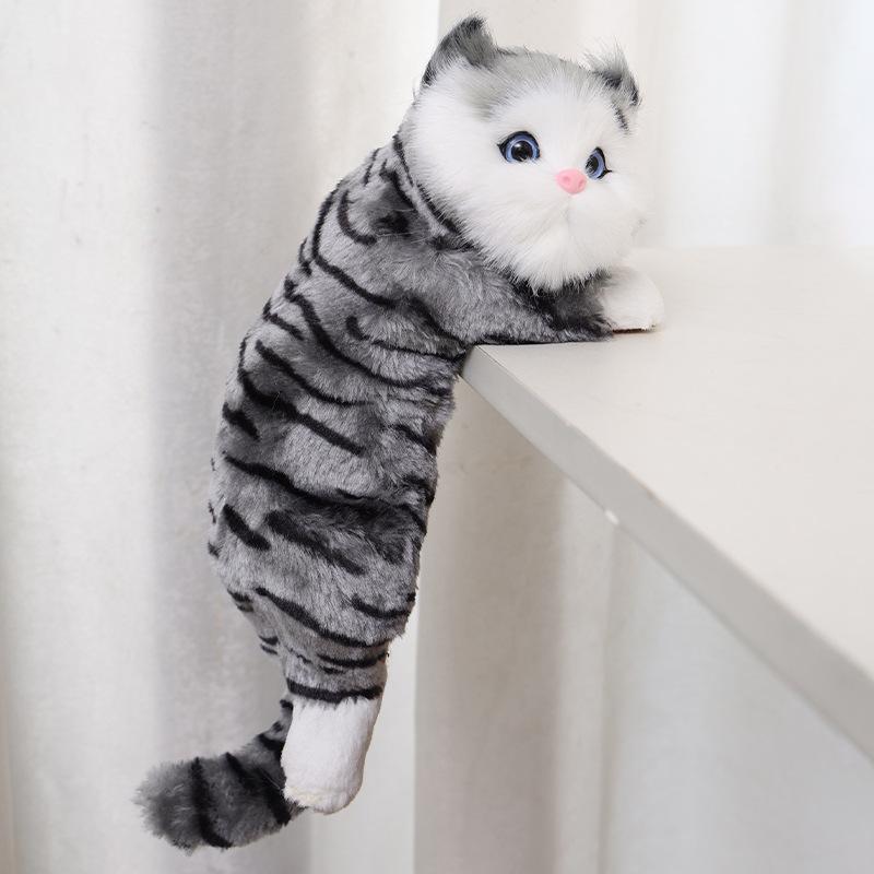 Реалистичное подвесное украшение в виде кошки для украшения дома