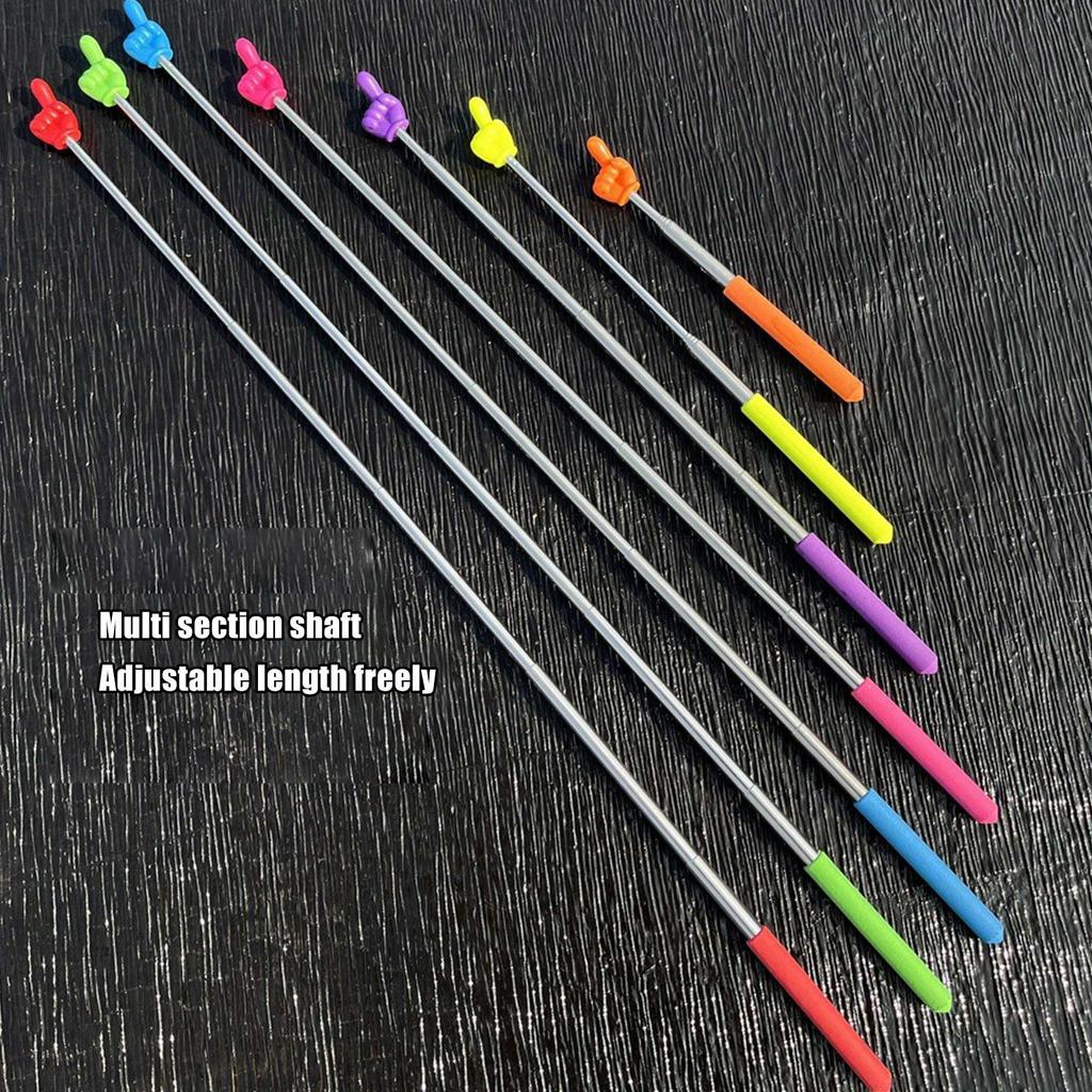 Выдвижные учительские указки, демонстрационные палочки для класса, пальчиковые дубинки, игрушки для раннего образования, творческий реквизит для обучения и игровые игрушки 1 шт.