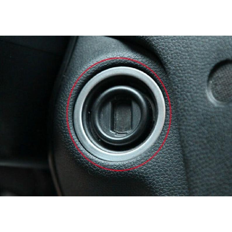 Cover Trim For Benz E-Class Start Button Ignition Switch Silver Steel 2009-2015