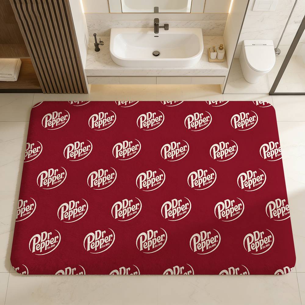 D-Dr P-Peppers Bathroom Mat Anti-slip Absorb Water Long Strip Cushion Bedroon Mat Welcome Doormat
