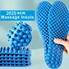 1 Pair Massage Insoles - Foot Massager Shoe Pads with Acupressure Nodes, Ergonomic Arch Support For, Blue Unisex Insoles,Shoe Pads Inserts for Comfort