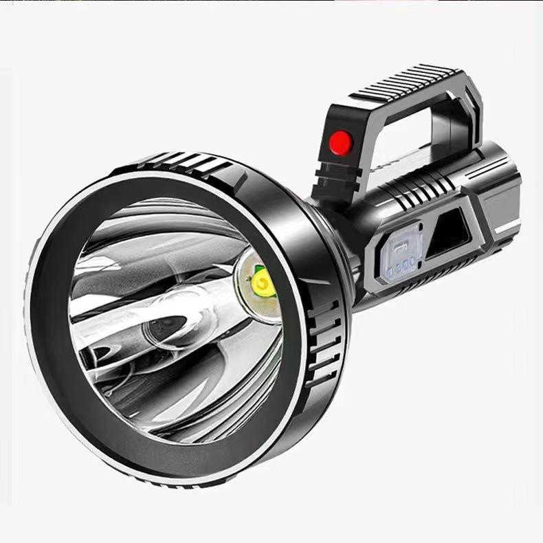 High-Power Long-Range Portable Searchlight - Super Bright, Multi-Function Outdoor Patrol Lamp