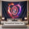 Custom Name Text Tapestry Stoke City FC Personalized Polyester Wall Tapestry For Bedroom And Room