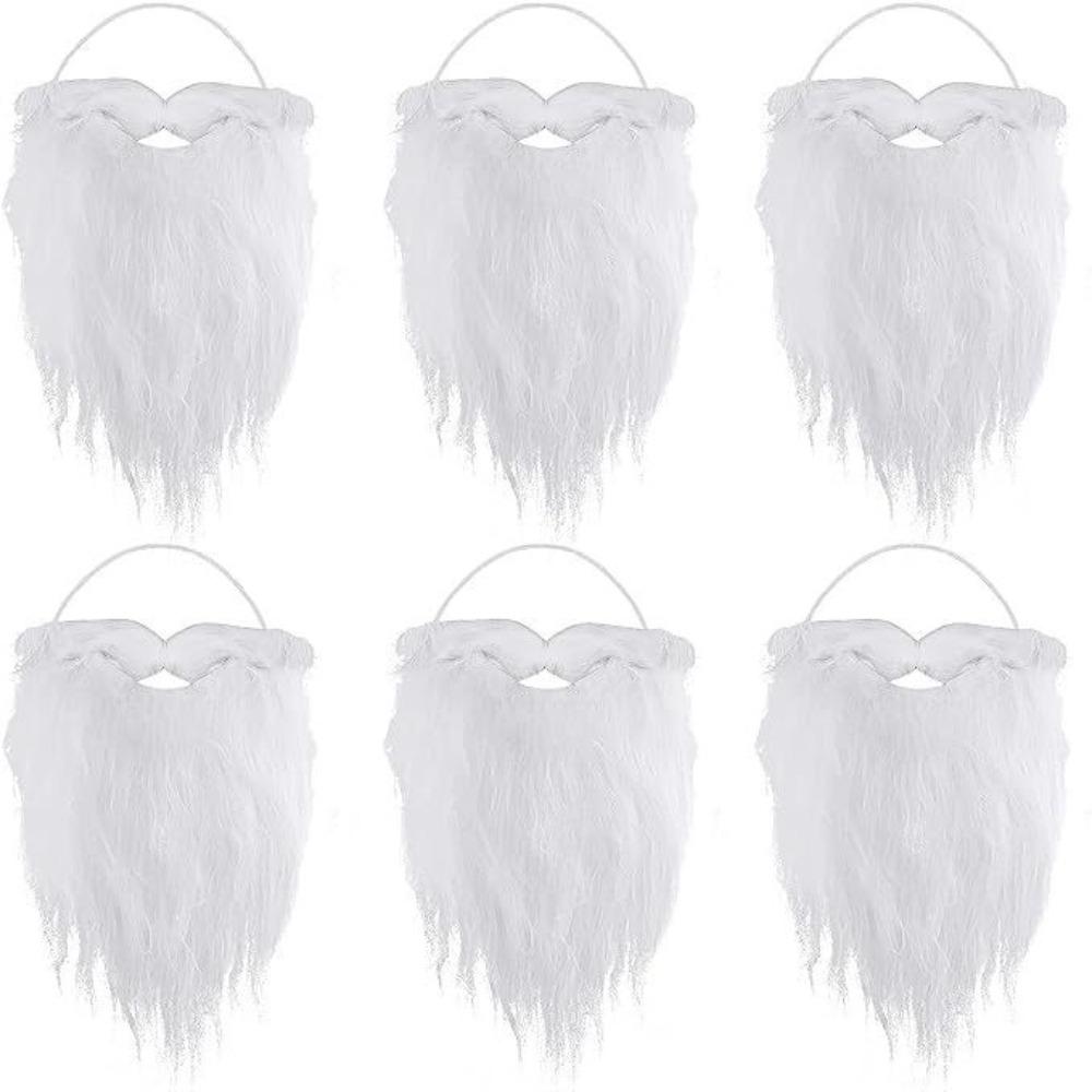1pcs Costume Prop Santa Claus Beard Disguise Santa Santa Beard Costume Quality Simulated Beard Xmas