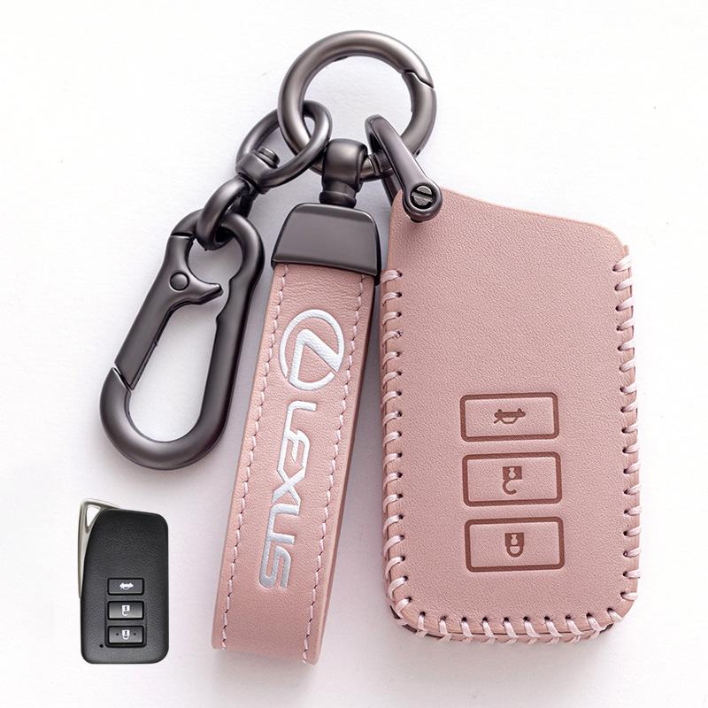 Leather Car Remote Key Cover Fob Case Holder Shell for Lexus NX 200 NX300H RX 350 450H ES 350 ES 300h Auto Keychain Accessories