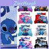 Постельный комплект с цифровой печатью серии Stitch из двух или трех предметов в современном и простом стиле