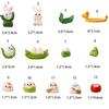 Resin Crafts Cute Zongzi Miniatures Handmade Micro Landscape Ornaments  Bonsai Decor
