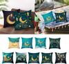 Pillow Cover Gold Moon Cushion Sofa Home Furnishings Pillow Cover