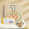 Wooden Geometric Shapes & Pegboard Educational Puzzle Toy for Early Childhood Development