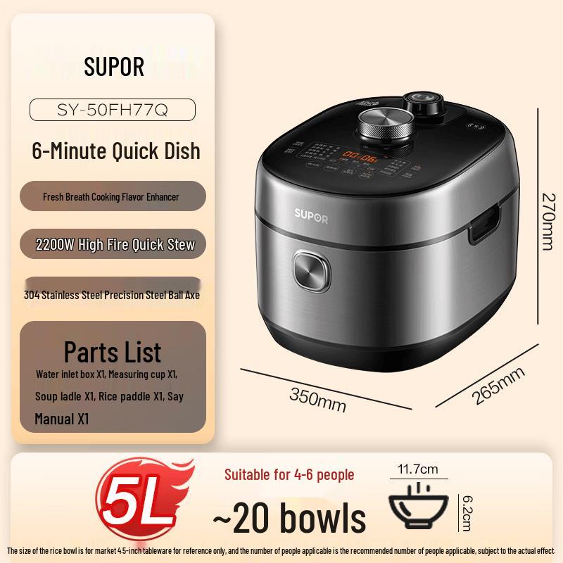 SUPOR Fresh Breath 5L IH Electric Pressure Cooker