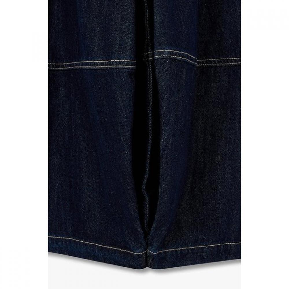 Studio Tomboy Side Pleats Balloon Fit Denim Skirt  9106262202ar 