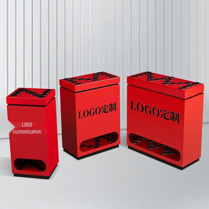 12-Hole Floor-Standing Metal Billiard Cue Rack