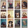 Coffee Metal Signs Bernese Mountain Dog Coffee Co Awaken The Senses Signs Vintage Signs for Home Cafe Kitchen 8x12 Inch