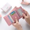 Простой Картхолдер Синий Маленький Кошелек Корейский Стиль Кошелек для Карт Женский
