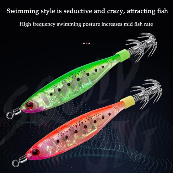 10,5 см/9,6 г светящаяся приманка в виде креветки с крючком-зонтиком, реалистичная бионическая искусственная приманка для ловли соленой воды, пресноводного окуня, судака, форели, рыболовные принадлежности